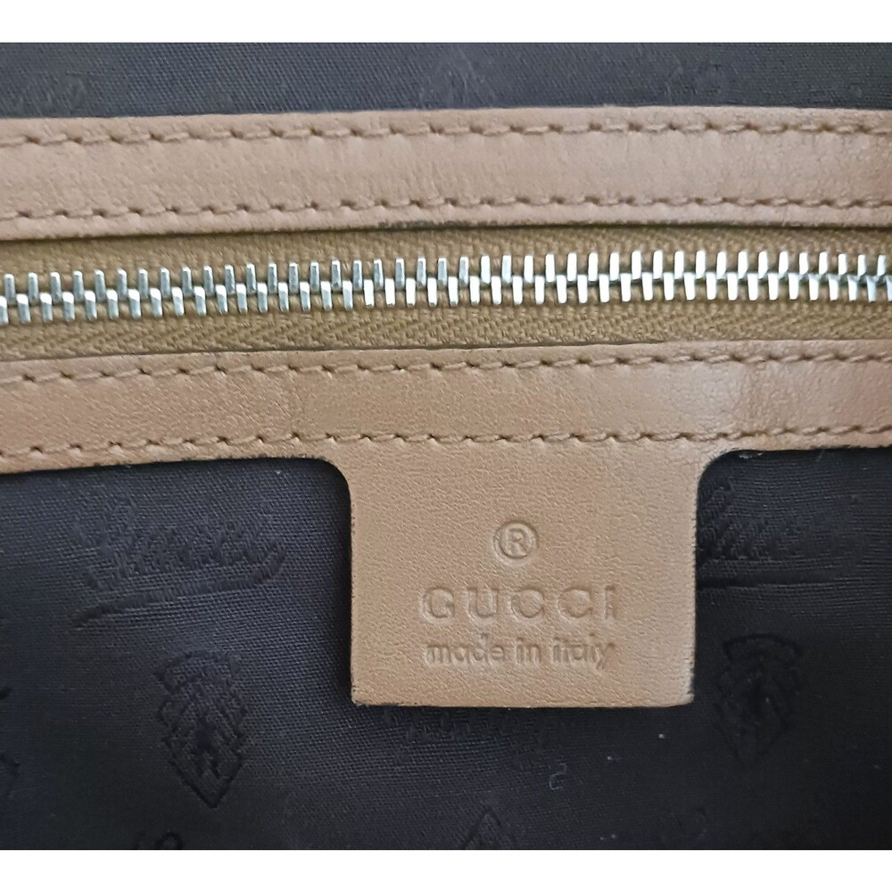 GUCCI GG Twins Guccissima Tan Brown Leather 232956 Tote Bag Made in Italy - Picture 7 of 16